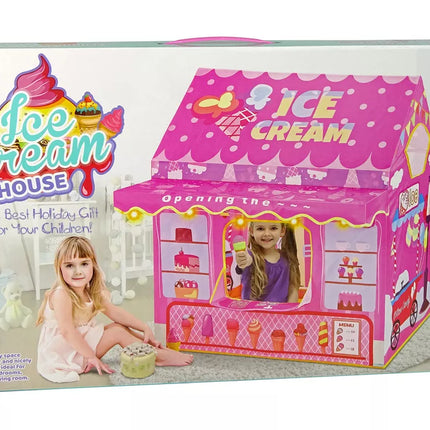 Princesės ledų palapinė Ledų krautuvėlė vaikams Rožinės lemputės žvaigždės