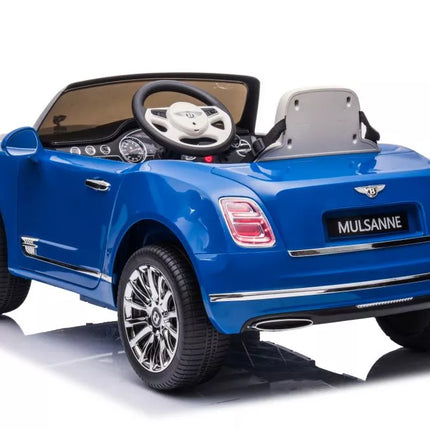 Vaikiškas elektromobilis Bentley Mulsanne, mėlynas