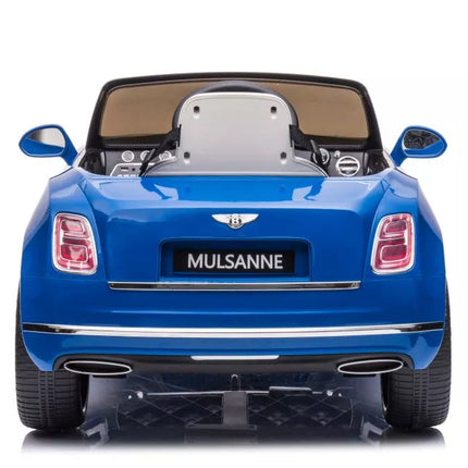 Vaikiškas elektromobilis Bentley Mulsanne, mėlynas