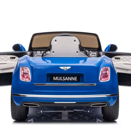 Vaikiškas elektromobilis Bentley Mulsanne, mėlynas