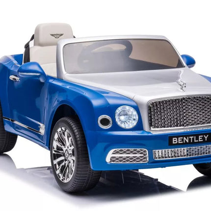 Vaikiškas elektromobilis Bentley Mulsanne, mėlynas