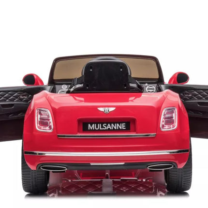 Akumuliatorinis automobilis Bentley Mulsanne, raudonas, dažytas