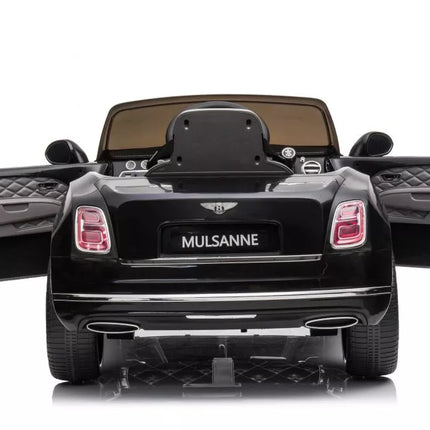 Vaikiškas elektromobilis Bentley Mulsanne, juodos spalvos