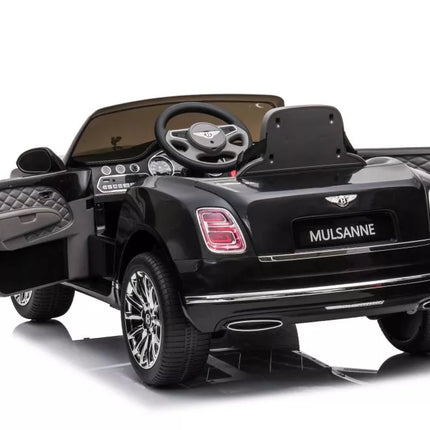 Vaikiškas elektromobilis Bentley Mulsanne, juodos spalvos