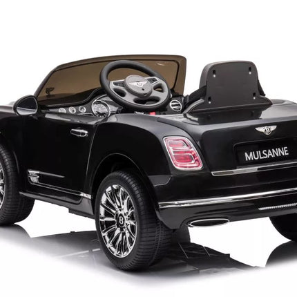Vaikiškas elektromobilis Bentley Mulsanne, juodos spalvos