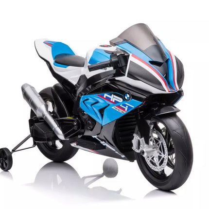 Motociklas su akumuliatoriumi BMW HP4 Race JT5001 mėlynas