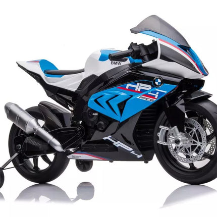 Motociklas su akumuliatoriumi BMW HP4 Race JT5001 mėlynas