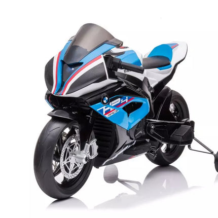 Motociklas su akumuliatoriumi BMW HP4 Race JT5001 mėlynas