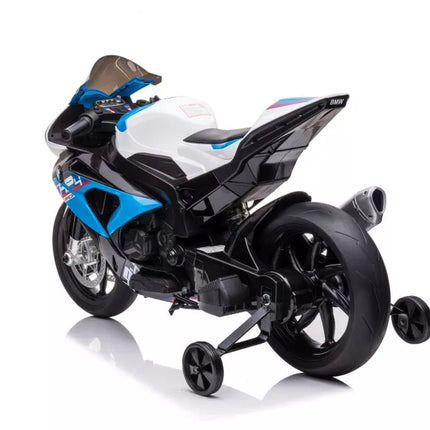 Motociklas su akumuliatoriumi BMW HP4 Race JT5001 mėlynas