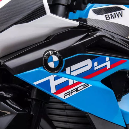 Motociklas su akumuliatoriumi BMW HP4 Race JT5001 mėlynas