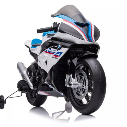 Motociklas su akumuliatoriumi BMW HP4 Race JT5001 baltas