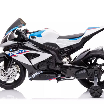 Motociklas su akumuliatoriumi BMW HP4 Race JT5001 baltas