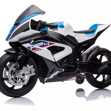 Motociklas su akumuliatoriumi BMW HP4 Race JT5001 baltas