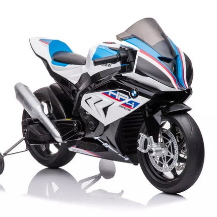 Motociklas su akumuliatoriumi BMW HP4 Race JT5001 baltas