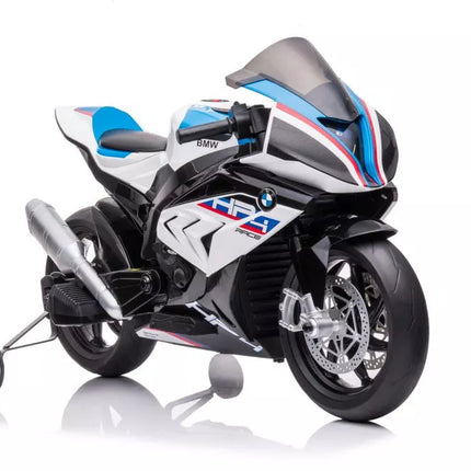 Motociklas su akumuliatoriumi BMW HP4 Race JT5001 baltas