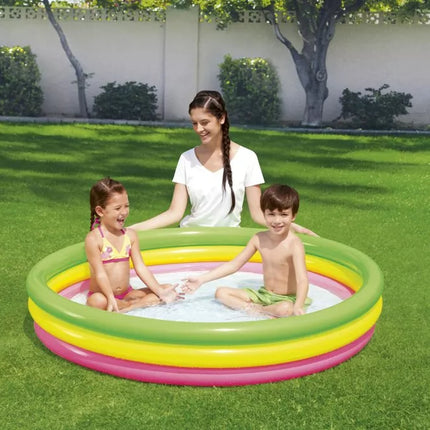 Pripučiamas baseinas vaivorykštė 152 cm x 30 cm Bestway 51103