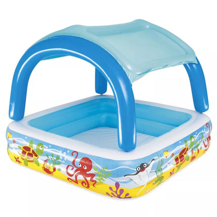 Pripučiamas baseinas vaikams su stogeliu 140 x 140 x 114 cm Bestway 52192