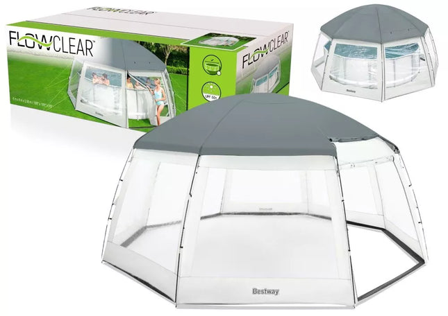 Pavėsinė baseinui 600 x 600 x 295 cm Bestway 58612