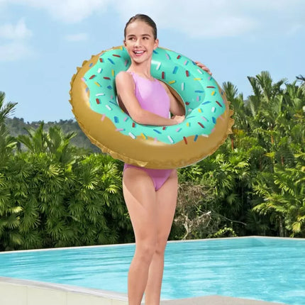 Pripučiamas plaukimo ratas "Mėtų spurgos", 91 cm, Bestway 36300