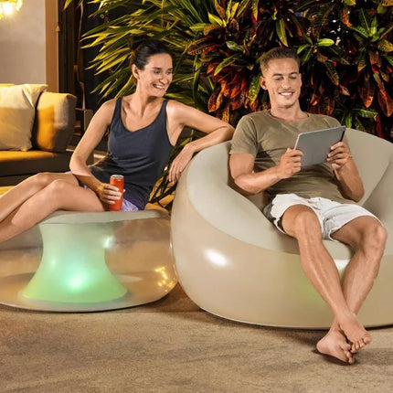 Pripučiamas šviečiantis fotelis Bestway 75086, 102 x 97 x 71 cm