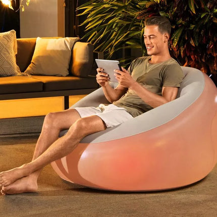 Pripučiamas šviečiantis fotelis Bestway 75086, 102 x 97 x 71 cm