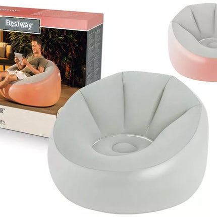 Pripučiamas šviečiantis fotelis Bestway 75086, 102 x 97 x 71 cm