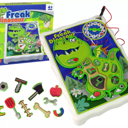 Pašėlęs dinozaurų stalo arkadinis žaidimas