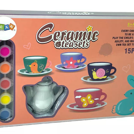 Pasidaryk pats porcelianinis arbatos rinkinys dažymui