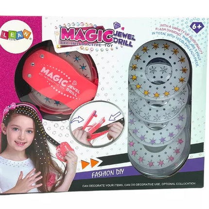 Papuošalų plaukų dekoracijų rinkinys, deimantų aplikatorius