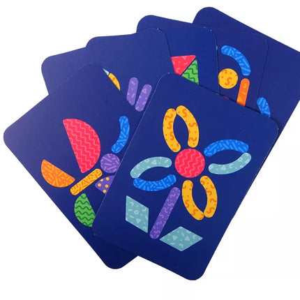 Magnetinis edukacinis dėlionės rinkinys: 84 magnetukai ir kortelės