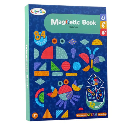 Magnetinis edukacinis dėlionės rinkinys: 84 magnetukai ir kortelės