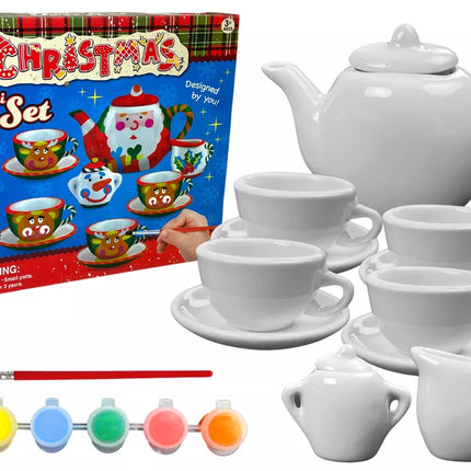 Kalėdinis kūrybinis rinkinys "Pasidaryk pats" porceliano tapybos dovana