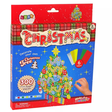 „Pasidaryk pats“ spalvotų mozaikų Kalėdų eglutės lipdukų rinkinys