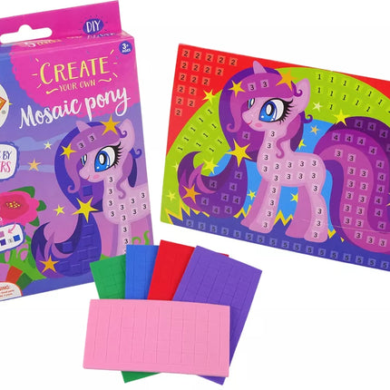 „Pasidaryk pats“ spalvoto mozaikinio arklio lupimo rinkinys