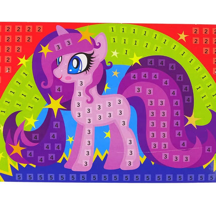 „Pasidaryk pats“ spalvoto mozaikinio arklio lupimo rinkinys