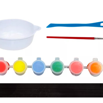 Kūrybinių plastikinių veidrodžių formų gipso dažų rinkinys