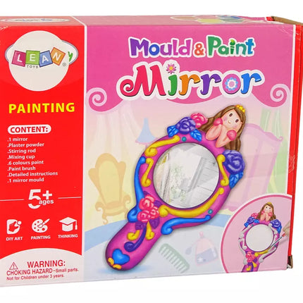 Kūrybinių plastikinių veidrodžių formų gipso dažų rinkinys