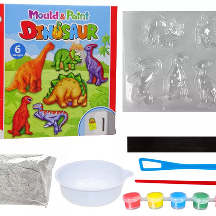 "D самому pasidaryk" tapybos rinkinys Dinozaurai Gipsiniai magnetukai