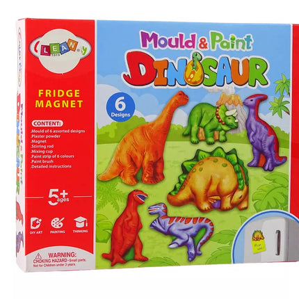 "D самому pasidaryk" tapybos rinkinys Dinozaurai Gipsiniai magnetukai
