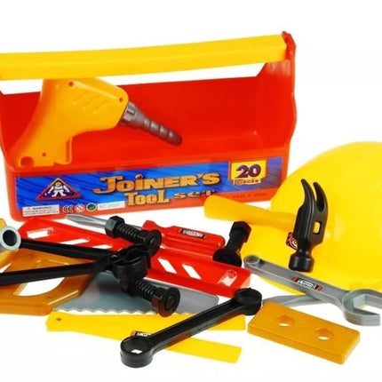 Įrankių rinkinys dėžutėje "Pasidaryk pats" šalmas, 20 elementų