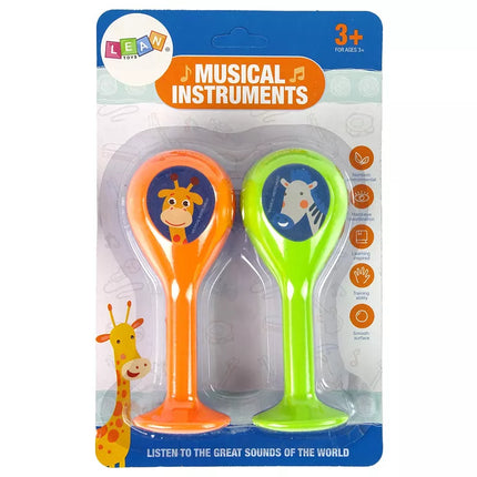 Barškučių marakų gyvūnėlių rinkinys, 2 vnt.