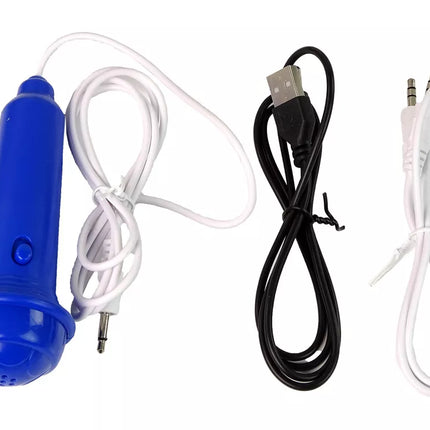 Elektrinis pianino klaviatūra vaikams, Mėlyna, USB MP3 natos