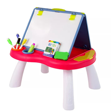 2 viename lenta-stalas „Gyvatės ir kopėčios“ su lenta piešimui kreida