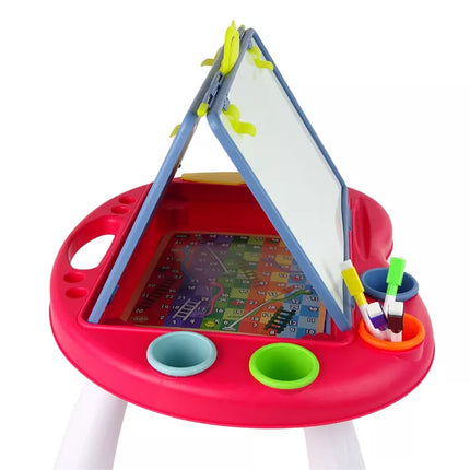 2 viename lenta-stalas „Gyvatės ir kopėčios“ su lenta piešimui kreida