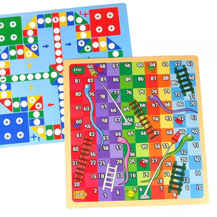 2 viename lenta-stalas „Gyvatės ir kopėčios“ su lenta piešimui kreida