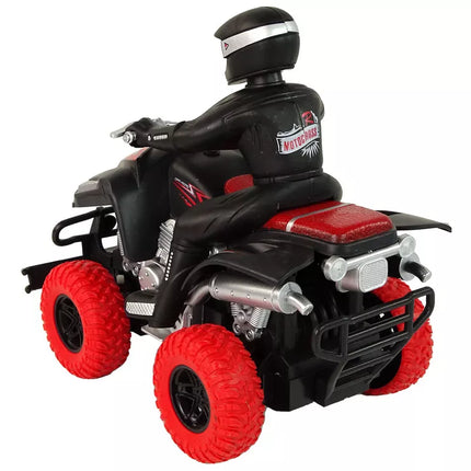 Keturių variklių keturratis bekelės automobilis + vairuotojas 1:18