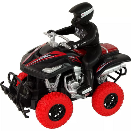 Keturių variklių keturratis bekelės automobilis + vairuotojas 1:18