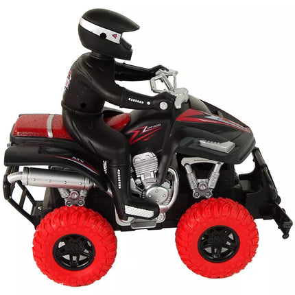 Keturių variklių keturratis bekelės automobilis + vairuotojas 1:18