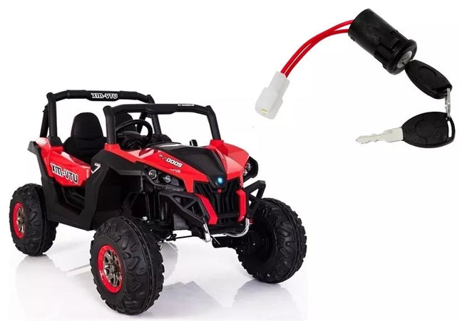 Elektrinio pasivažinėjimo automobilio XMX 603 uždegimas su raktu