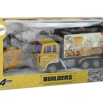 Nuotoliniu būdu valdomas sunkvežimis 1:24 Geltonas